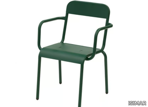 RIMINI - Stackable chair with armrests _ ISIMAR