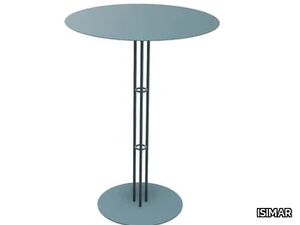 PARADISO - Round steel high table _ ISIMAR