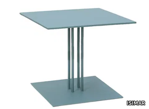 PARADISO - Square steel garden side table _ ISIMAR