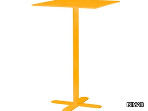 ANTIBES - Square galvanized steel high table _ ISIMAR