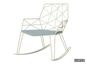 MITJORN - Rocking steel garden armchair _ ISIMAR