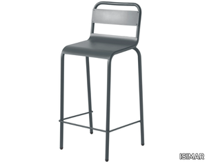 ANGLET - Stackable galvanized steel garden stool _ ISIMAR