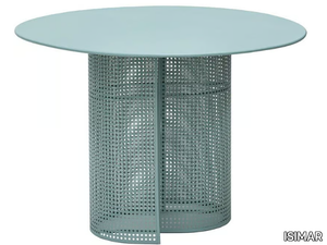 ARENA - Round galvanized steel garden table _ ISIMAR