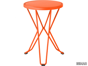 CAPRI - Low galvanized steel garden stool _ ISIMAR