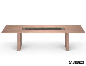 CARTESIANO - Rectangular wooden meeting table _ i 4 Mariani