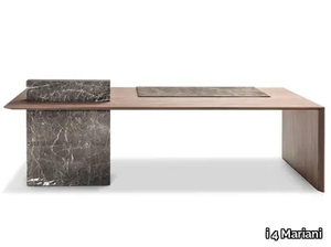 CARTESIANO - Rectangular wooden executive desk _ i 4 Mariani