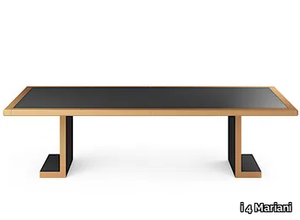 ELITE - Rectangular leather covered meeting table _ i 4 Mariani