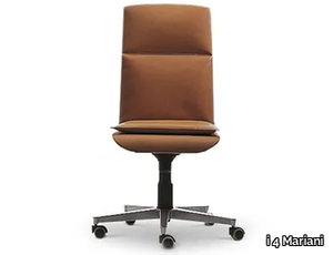 WING - Swivel leather executive chair with castors _ i 4 Mariani