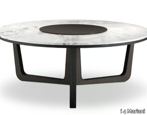 ASCOT - Round marble dining table with Lazy Susan _ i 4 Mariani