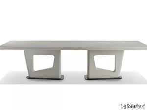 AVATAR - Rectangular wood and leather meeting table _ i 4 Mariani