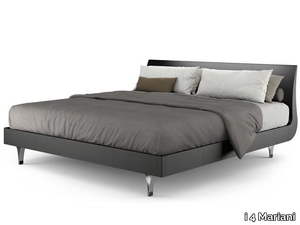 BRERA - Tanned leather double bed _ i 4 Mariani