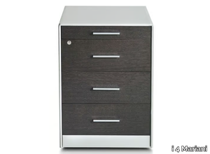 DE_SYMETRIA - Wooden office drawer unit with lock _ i 4 Mariani