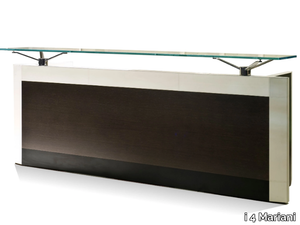 DE_SYMETRIA - Wood and glass reception desk _ i 4 Mariani