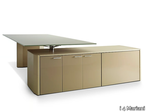 DE_SYMETRIA - L-shaped wooden executive desk with drawers _ i 4 Mariani