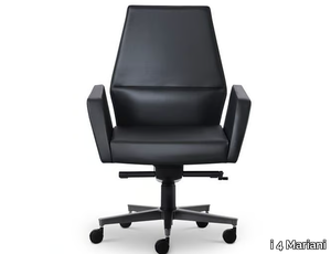 KEFA - Swivel leather executive chair with castors _ i 4 Mariani