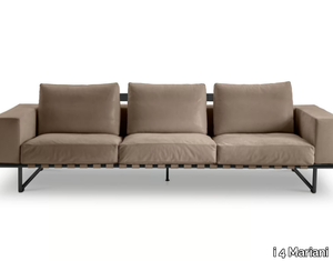 KRISTALL - 3 seater sled base leather sofa _ i 4 Mariani