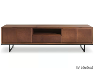 SLICK - Leather sideboard with doors _ i 4 Mariani