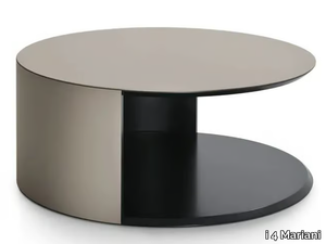 PAPIER - Round low wooden coffee table _ i 4 Mariani