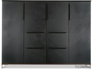 PASO DOBLE - Tall leather covered office storage unit with drawers _ i 4 Mariani