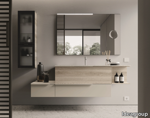 MY TIME 18 - Wall-mounted vanity unit with drawers _ Ideagroup