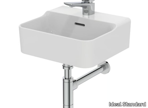 CONCA - T3695 - Rectangular wall-mounted ceramic handrinse basin _ Ideal Standard