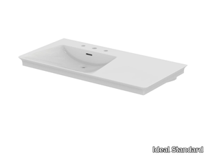 LA DOLCE VITA - E267801 / E267901 - Single ceramic washbasin with integrated countertop with overflow _ Ideal Standard