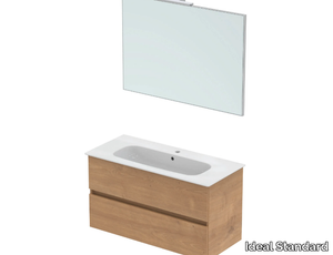 SMART COMPOSITIONS - Vanity unit with mirror and integrated washbasin _ Ideal Standard