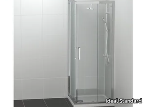 CONNECT 2 - A/L - Corner tempered glass shower cabin with sliding door _ Ideal Standard