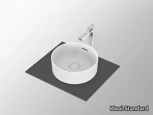 STRADA II - T2929 - Countertop round ceramic washbasin with overflow _ Ideal Standard