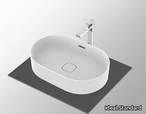 STRADA II - T3604 - Countertop oval washbasin with overflow _ Ideal Standard