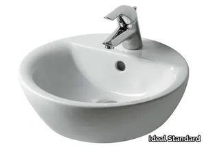 CONNECT 43 x 43 cm - E8040 - Countertop round single washbasin _ Ideal Standard