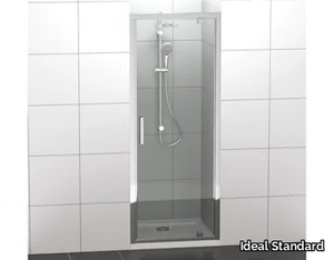 CONNECT 2 - PV - Niche tempered glass shower cabin with pivot door _ Ideal Standard