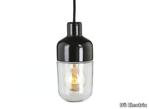 OHM 100 - Porcelain and glass pendant lamp _ Ifö Electric