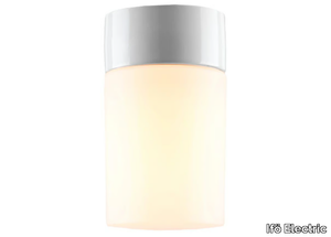 OPUS 120 - Opal glass and porcelain wall lamp / ceiling lamp _ Ifö Electric