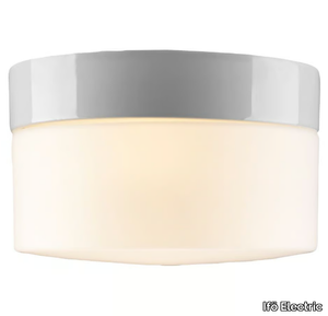 OPUS 200 - Opal glass and porcelain wall lamp / ceiling lamp _ Ifö Electric