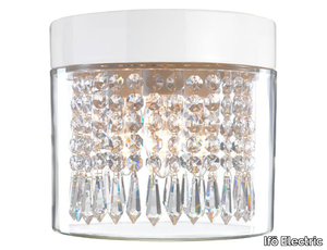 OPUS 200 - Clear glass and porcelain wall lamp / ceiling lamp _ Ifö Electric