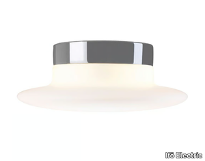 ATON CAIRO LARGE - Opal glass and porcelain LED wall lamp / ceiling lamp _ Ifö Electric