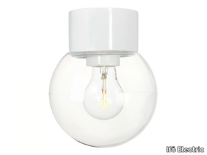 CLASSIC GLOBE - Glass and porcelain wall lamp / ceiling lamp _ Ifö Electric