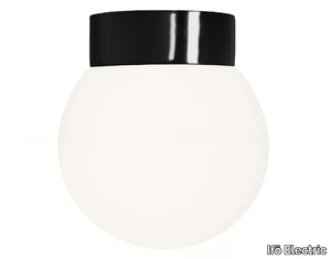 CLASSIC GLOBE - Matt opal glass and porcelain LED wall lamp / ceiling lamp _ Ifö Electric