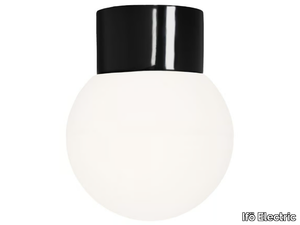 CLASSIC GLOBE - Matt opal glass and porcelain wall lamp / ceiling lamp _ Ifö Electric