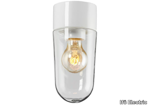 CLASSIC STALLGLAS - Glass and porcelain wall lamp / ceiling lamp _ Ifö Electric