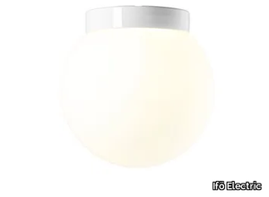 CLASSIC GLOBE SENSOR - Matt opal glass and porcelain wall lamp / ceiling lamp _ Ifö Electric