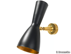 WORMHOLE 06 - Adjustable brass wall light _ Il Bronzetto