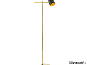 SATELLITE 01 - LED adjustable brass floor lamp _ Il Bronzetto