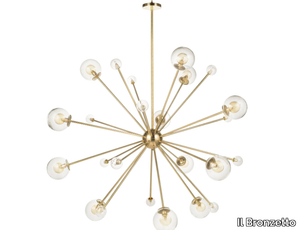 TIMELESS SPUTNIC 01 - Brass chandelier _ Il Bronzetto