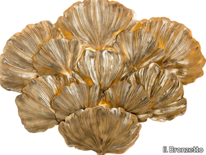 ECLECTIC GINKO BILOBA 03 - Brass wall light _ Il Bronzetto