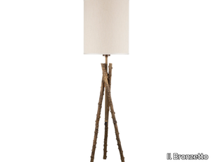 ECLECTIC ROSA CANINA 03 - Brass table lamp _ Il Bronzetto