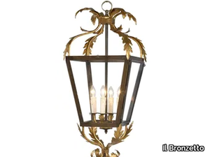 LUXURY FOUNDRY CASTLE 922 - Brass and glass pendant lamp _ Il Bronzetto