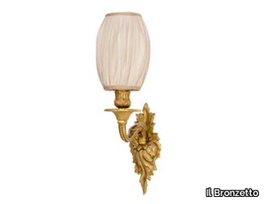 LUXURY FOUNDRY PALMIRA 700 - Brass and fabric wall lamp _ Il Bronzetto