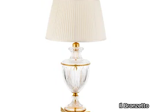 LUXURY FOUNDRY REGGIA 841 - Crystal and fabric table lamp _ Il Bronzetto